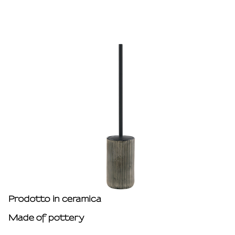 Scopino in ceramica Gedy serie Naomi - Nero by CeramicStore | Lo specialista del tuo bagno