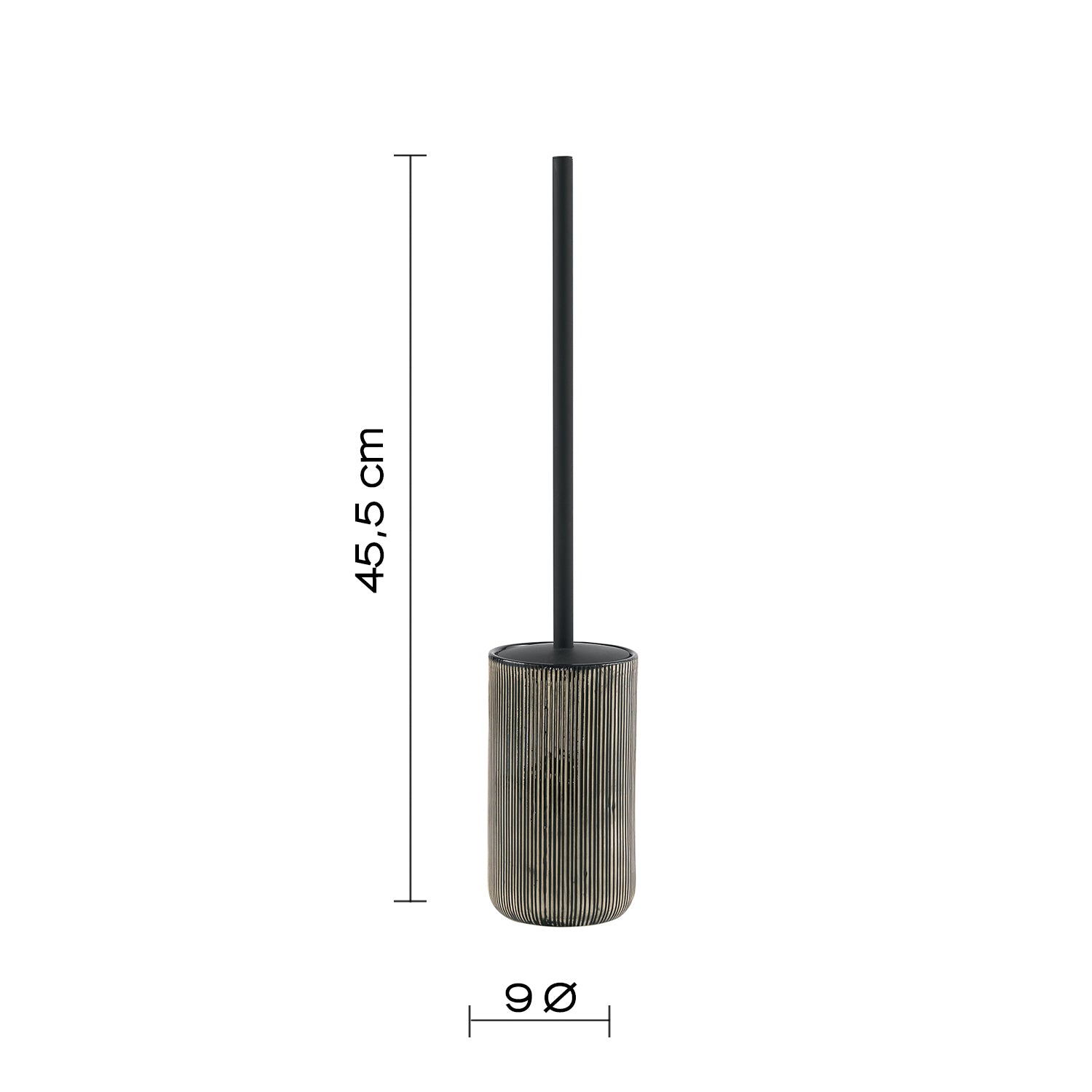 Scopino in ceramica Gedy serie Naomi - Nero by CeramicStore | Lo specialista del tuo bagno