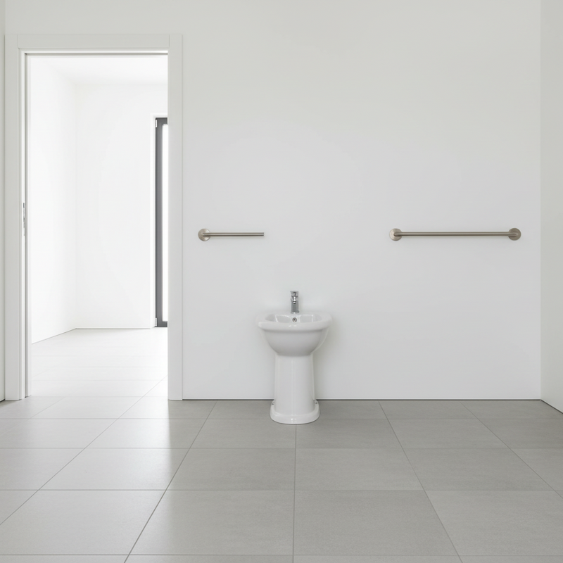 Bidet disabili e terza età chiuso ceramica bianca serie comfort Alice Ceramica