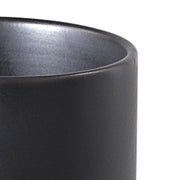 Portaspazzolini in ceramica e sughero Gedy serie Ilary - Nero