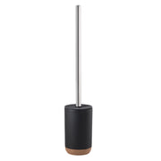 Scopino in ceramica e sughero Gedy serie Ilary - Nero by CeramicStore | Lo specialista del tuo bagno
