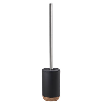 Scopino in ceramica e sughero Gedy serie Ilary - Nero by CeramicStore | Lo specialista del tuo bagno