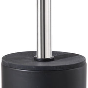 Scopino in ceramica e sughero Gedy serie Ilary - Nero by CeramicStore | Lo specialista del tuo bagno