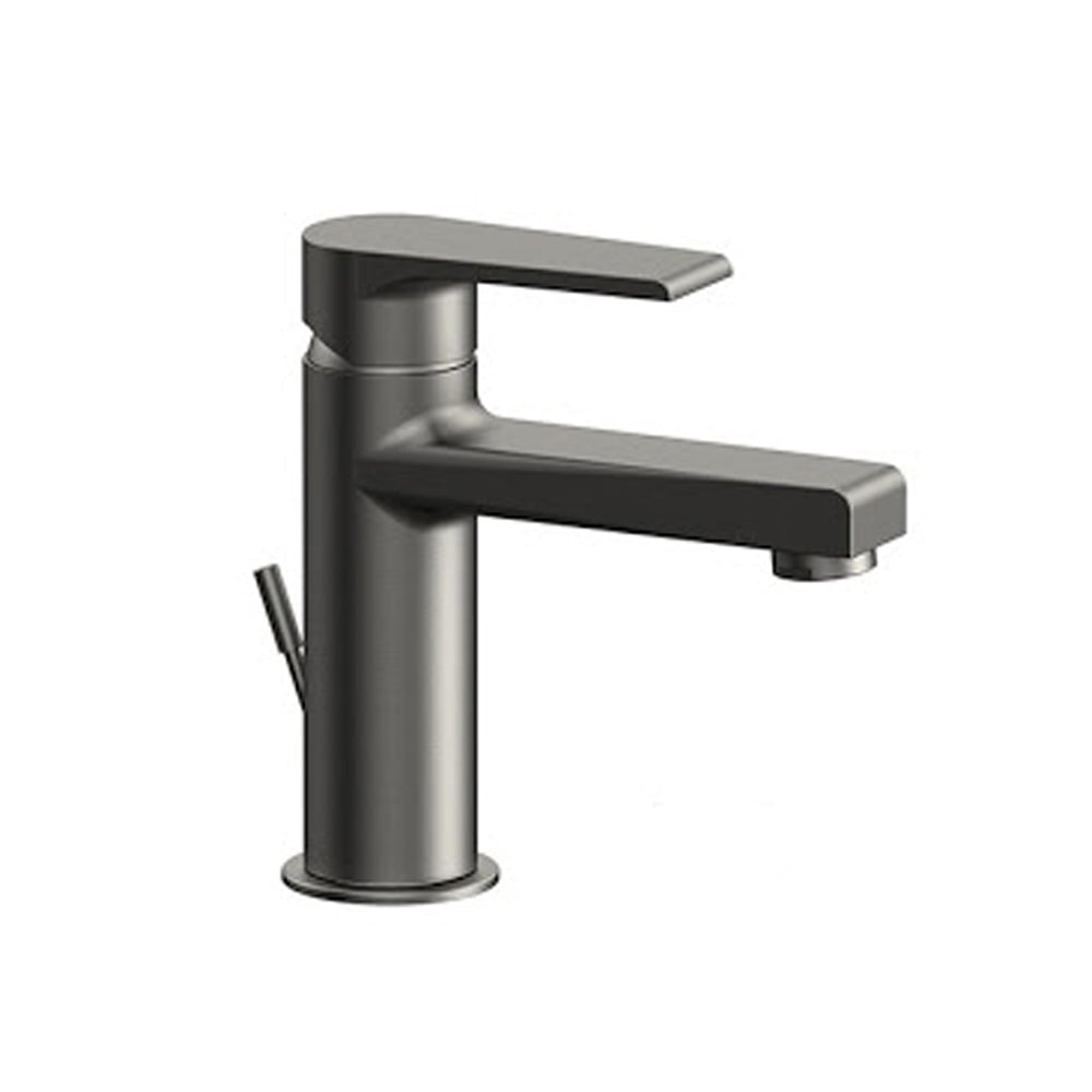 Miscelatore lavabo Rubinetterie Mariani linea Artic Nichel Nero Spazzolato con scarico by CeramicStore | Lo specialista del tuo bagno