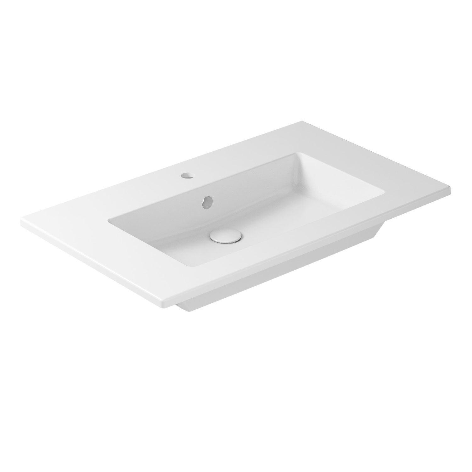 Lavabo ad incasso/sospeso serie Plus Design di Ceramica Galassia - Bianco lucido 91x52cm by CeramicStore | Lo specialista del tuo bagno