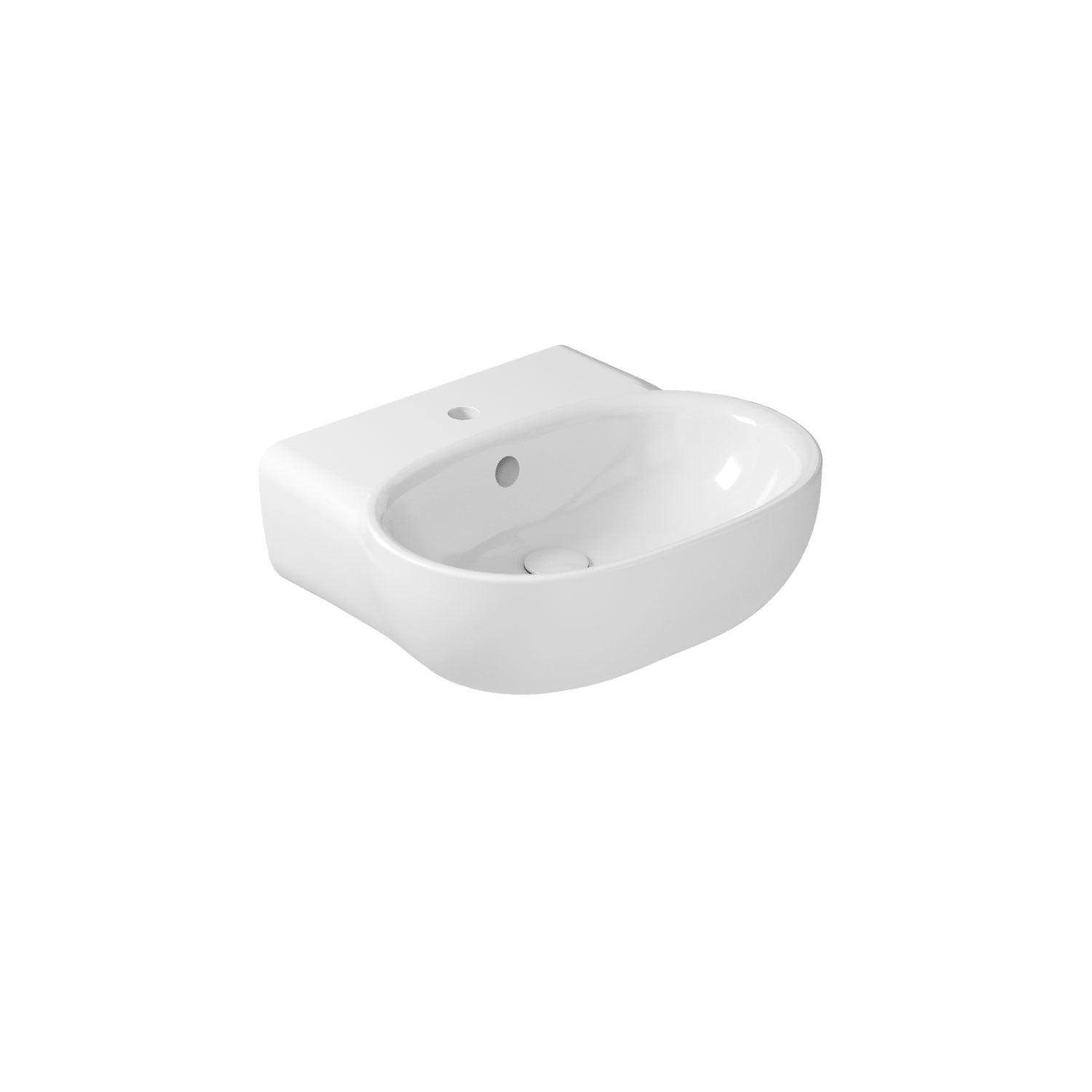Lavabo sospeso in ceramica serie Ergo di Ceramica Galassia - Bianco lucido 55cm by CeramicStore | Lo specialista del tuo bagno