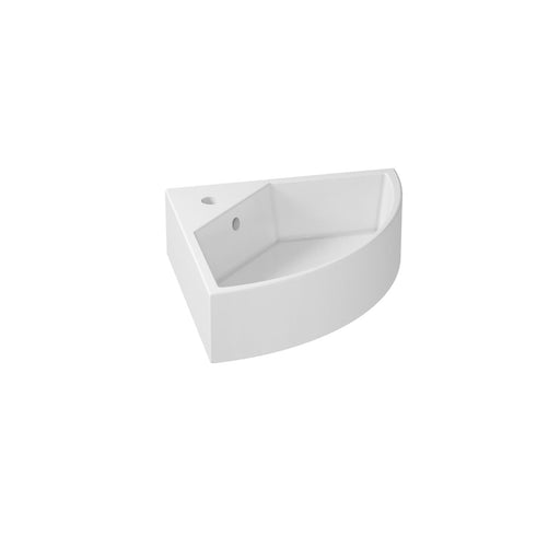 Lavabo angolare in ceramica serie M2 di Ceramica Galassia - Bianco lucido 45cm by CeramicStore | Lo specialista del tuo bagno