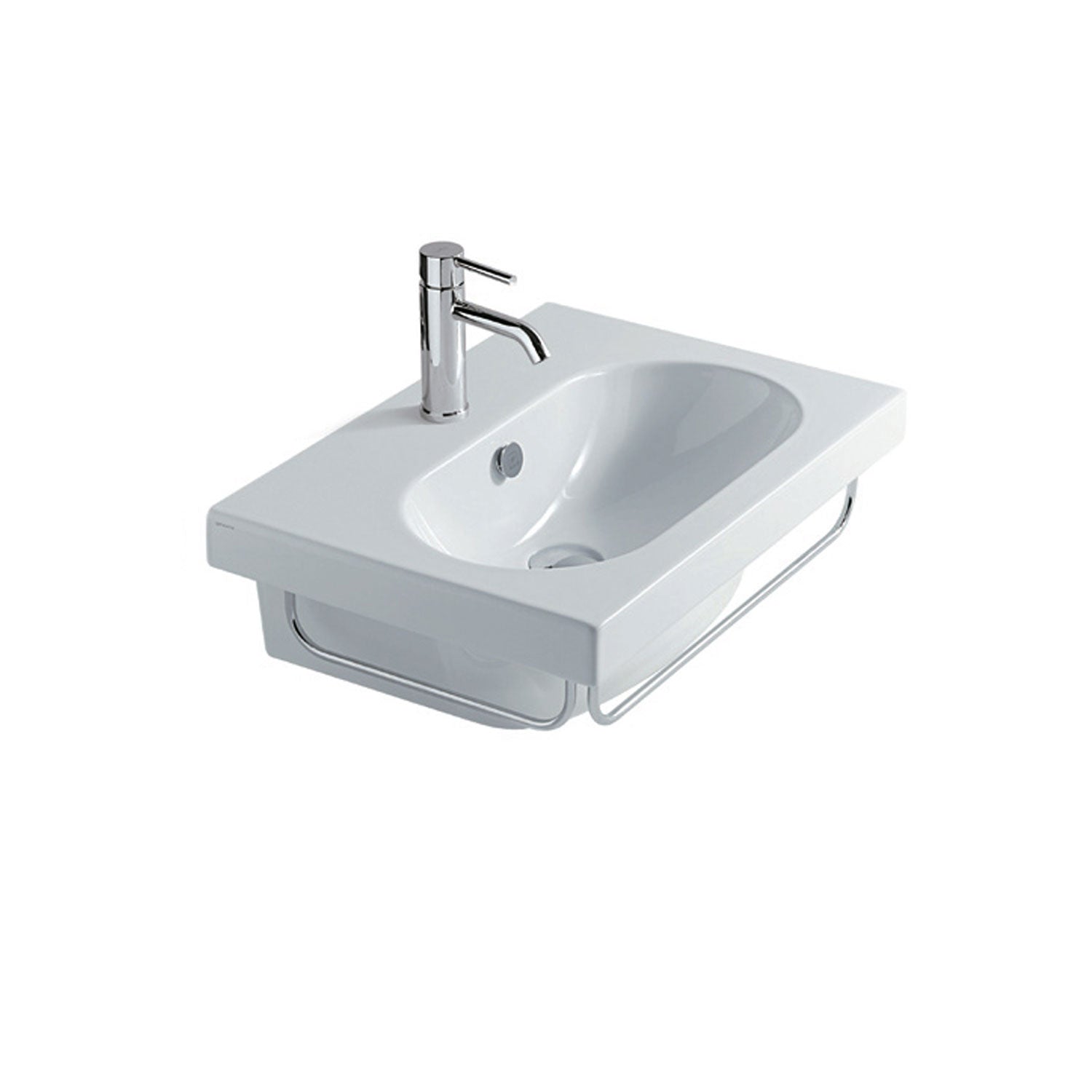 Lavabo sospeso in ceramica serie M2/Eden di Ceramica Galassia - Bianco lucido 60x42cm by CeramicStore | Lo specialista del tuo bagno