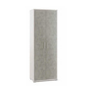 Mobile a due Ante con 4 ripiani di cui 2 regolabili finitura Struttura Ossido Bianco / Finitura Cemento by Sarmog by CeramicStore | Lo specialista del tuo bagno