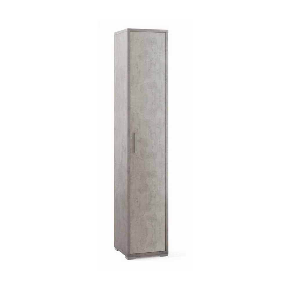 Colonna Libreria ad un Anta con 4 ripiani di cui 2 regolabili finitura Struttura Cemento / Finitura Cemento by Sarmog by CeramicStore | Lo specialista del tuo bagno