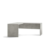 Scrivania da ufficio Angolare Sinistra con piano superficiale antigraffio ad alta densità da 180 cm finitura Cemento by Sarmog by CeramicStore | Lo specialista del tuo bagno