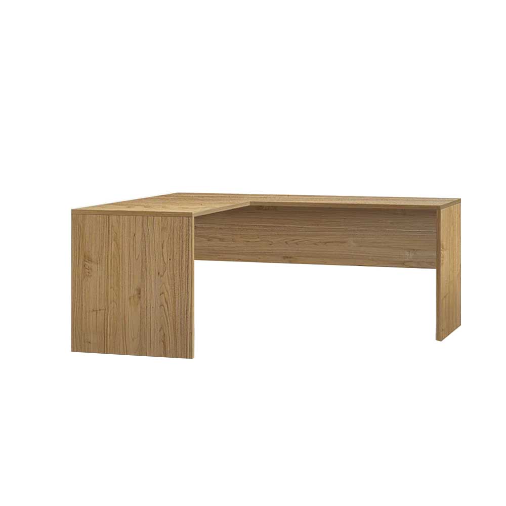 Scrivania da ufficio Angolare Sinistra con piano superficiale antigraffio ad alta densità da 180 cm finitura Noce Stelvio by Sarmog by CeramicStore | Lo specialista del tuo bagno