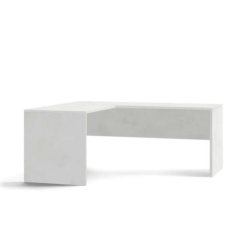 Scrivania da ufficio Angolare Sinistra con piano superficiale antigraffio ad alta densità da 180 cm finitura Ossido Bianco by Sarmog by CeramicStore | Lo specialista del tuo bagno