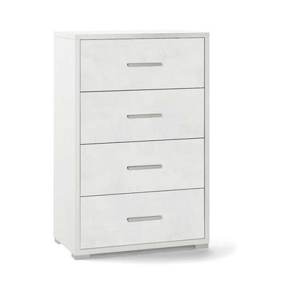 Cassettiera da camera a quattro cassetti finitura Struttura Ossido Bianco / Finitura Frontale Ossido Bianco by Sarmog by CeramicStore | Lo specialista del tuo bagno