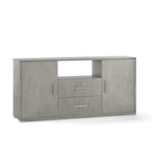 Mobile Credenza da Soggiorno con 2 ante e 2 cassetti finitura Struttura Cemento / Finitura Frontale Cemento by Sarmog by CeramicStore | Lo specialista del tuo bagno