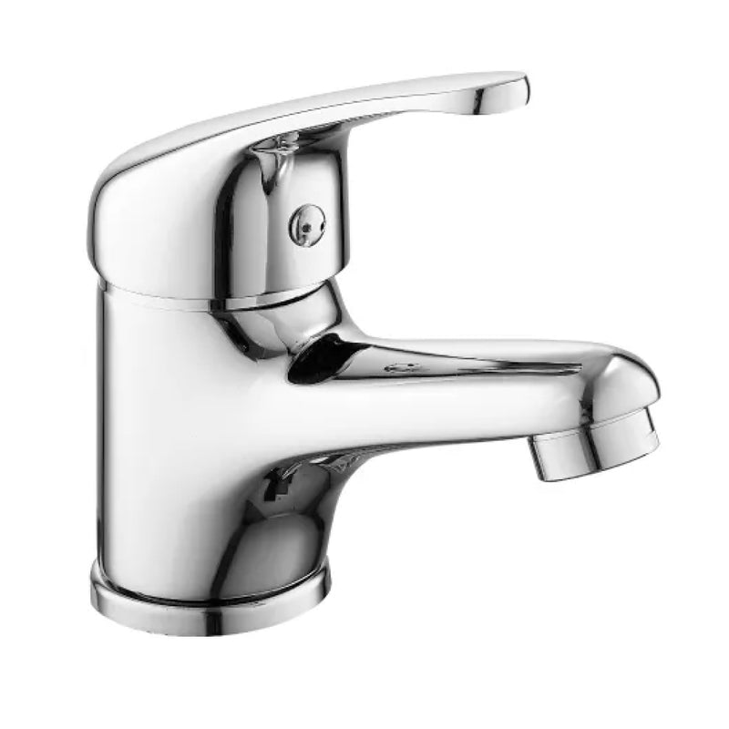 Rubinetto miscelatore monocomando cromato per lavabo RubiFlux Blu 2.0