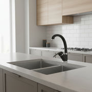 Miscelatore monocomando lavabo cucina con bocca girevole granito nero by CeramicStore | Lo specialista del tuo bagno