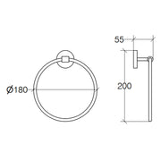 Anello porta asciugamani da muro collezione Duemila by Lineabeta in ottone cromato by CeramicStore | Lo specialista del tuo bagno