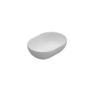 Lavabo d'appoggio bianco opaco Ceramica Globo T-Edge 54x36 h.16 cm