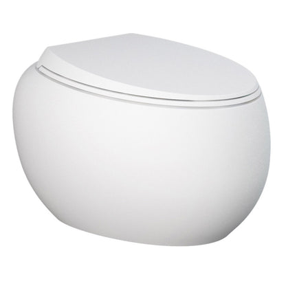 Coppia di sanitari sospesi con wc senza brida modello Cloud di Rak Ceramics compreso coprivaso cm 56 Bianco Opaco
