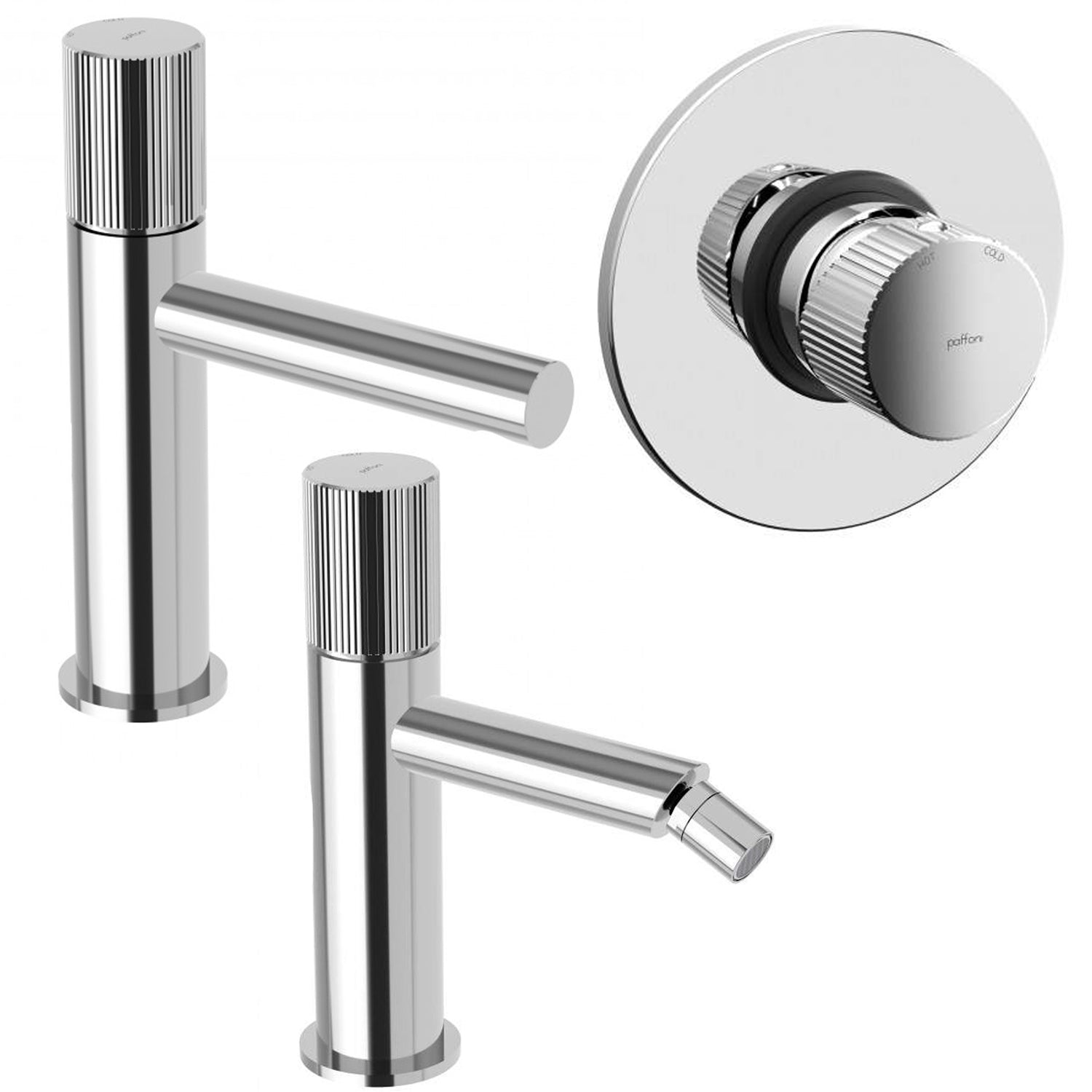 Set di miscelatori lavabo-bidet-doccia Paffoni Jo Cromato by CeramicStore | Lo specialista del tuo bagno
