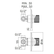 Set di miscelatori lavabo alto-bidet-doccia con deviatore Paffoni Jo Cromato by CeramicStore | Lo specialista del tuo bagno