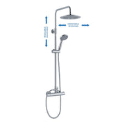 Colonna doccia C15 regolabile con deviatore MX1E e soffione 25cm by CeramicStore | Lo specialista del tuo bagno