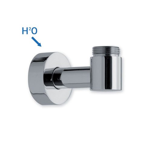 Supporto inferiore con presa acqua per colonna esterno doccia cromo by CeramicStore | Lo specialista del tuo bagno