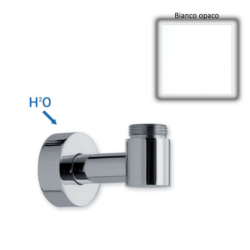 Supporto inferiore con presa acqua per colonna esterno doccia bianco opaco by CeramicStore | Lo specialista del tuo bagno