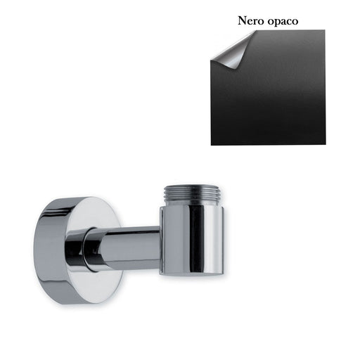 Supporto inferiore con presa acqua per colonna esterno doccia nero opaco by CeramicStore | Lo specialista del tuo bagno