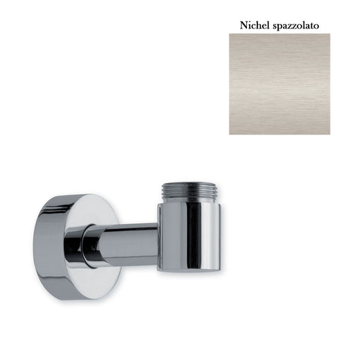 Supporto inferiore con presa acqua per colonna esterno doccia nichel spazzolato by CeramicStore | Lo specialista del tuo bagno