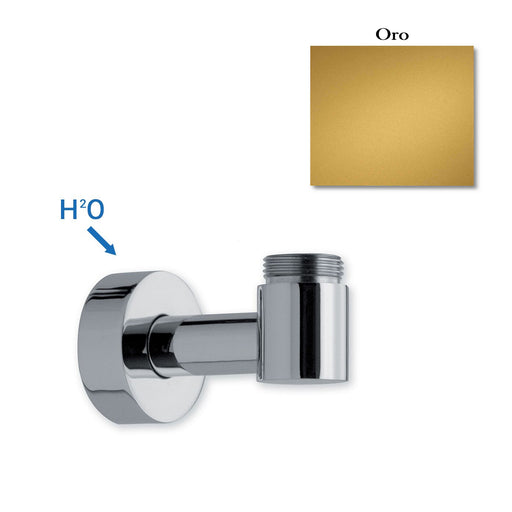 Supporto inferiore con presa acqua per colonna esterno doccia oro by CeramicStore | Lo specialista del tuo bagno
