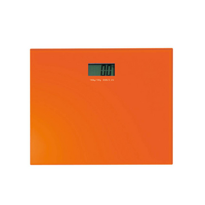 Bilancia pesapersone 34x27,4cm in vetro arancione collezione CRYSTAL a marchio GEDY by CeramicStore | Lo specialista del tuo bagno