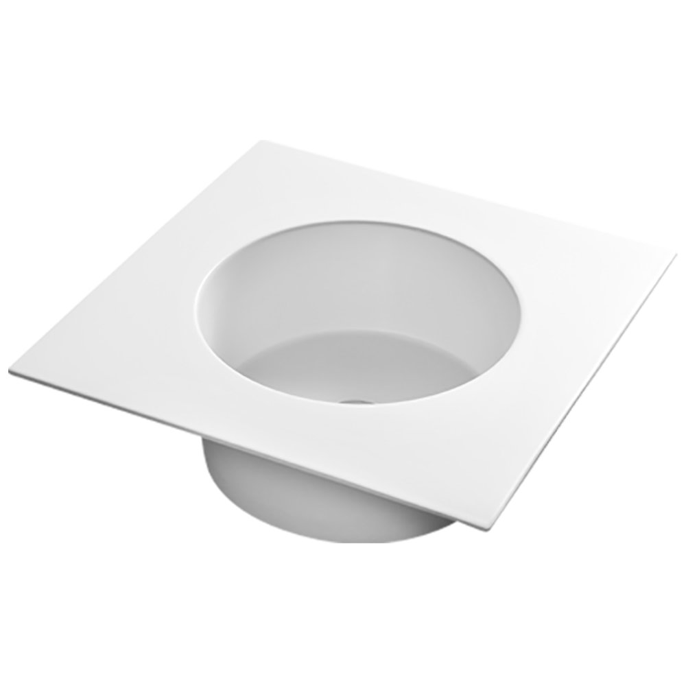 Lavabo da incasso quadrato con vasca tonda 55x55 cm profondo 19 cm AXA Ceramiche by CeramicStore | Lo specialista del tuo bagno