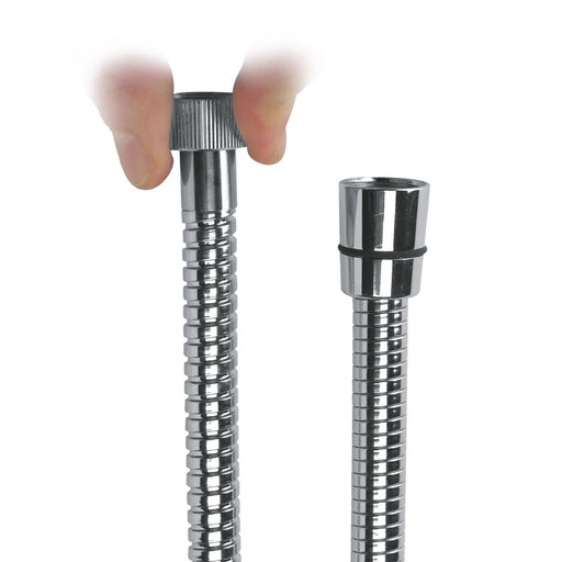 Flessibile doccia a doppia aggraffatura estensibile 150/200cm in acciaio con box by CeramicStore | Lo specialista del tuo bagno