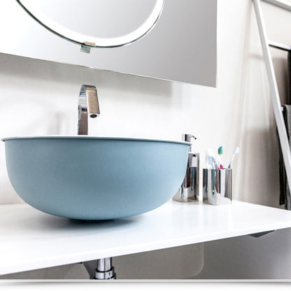 Lavandino da appoggio 'Open Basin' in metallo à˜ 40x16h cm by Cipi - Cielo