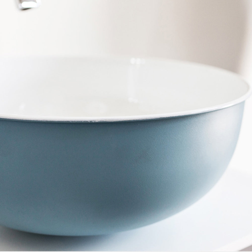 Lavandino da appoggio 'Open Basin' in metallo à˜ 40x16h cm by Cipi - Cielo