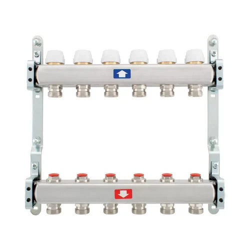Collettore premontato con detentori 5 vie 1 x3/4