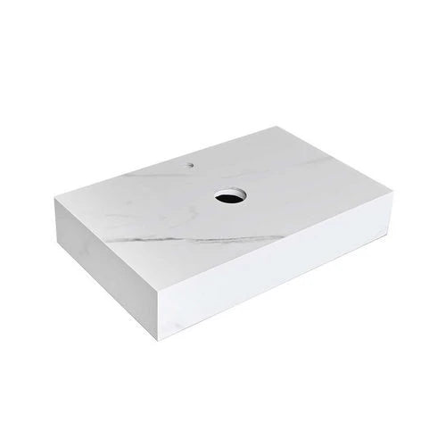 Mensola per lavabo sublime h. 15 cm calacatta africa lucido 50x80