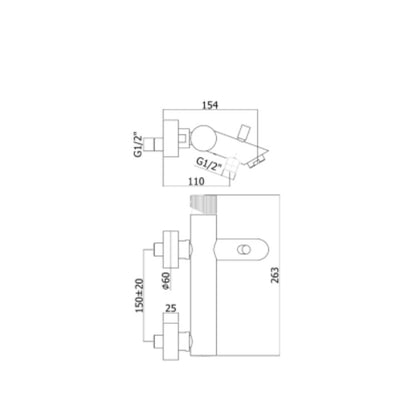 Miscelatore Vasca modello JO022CR Senza Duplex Senza Doccetta Cromo by CeramicStore | Lo specialista del tuo bagno