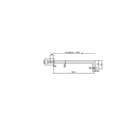 Kit doccia 075AG con soffione, braccio doccia e set duplex Paffoni con flessibile in argento by CeramicStore | Lo specialista del tuo bagno