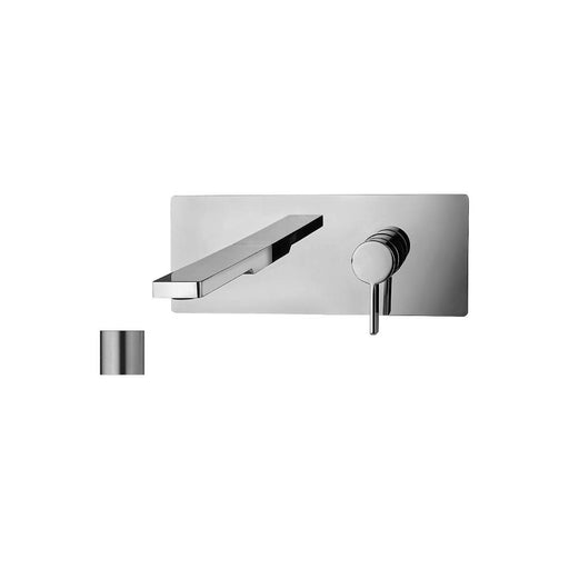 Miscelatore lavabo a parete serie Rock modello RO106ST steel looking Paffoni by CeramicStore | Lo specialista del tuo bagno