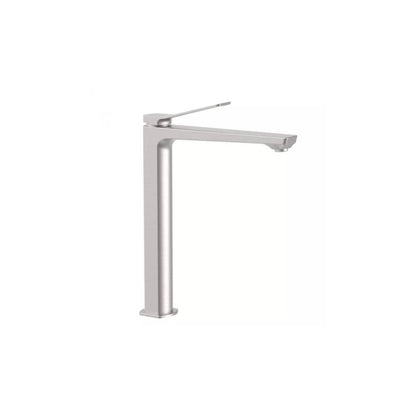 Miscelatore da lavabo prolungato serie Tilt modello TI081ST steel looking Paffoni by CeramicStore | Lo specialista del tuo bagno