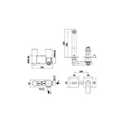 Miscelatore doccia ad incasso serie Tilt modello TI105ST70 steel looking Paffoni by CeramicStore | Lo specialista del tuo bagno