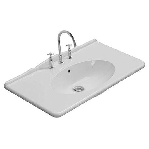 Lavabo sospeso 100x55 Ceramica Globo PAESTUM PA023.BI by CeramicStore | Lo specialista del tuo bagno