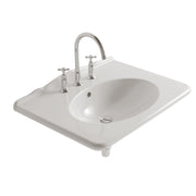 Lavabo sospeso cm 75x55x20h modello Paestum di Ceramica Globo by CeramicStore | Lo specialista del tuo bagno
