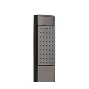 Doccetta squadrata in ottone verniciato nero opaco con piastrina anticalcare by CeramicStore | Lo specialista del tuo bagno