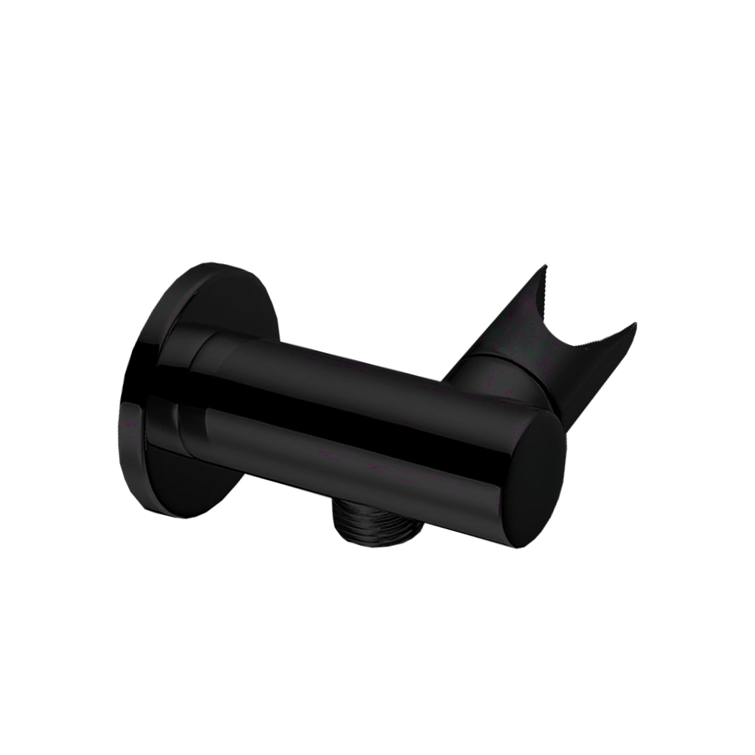 Presa acqua tonda con supporto orientabile in ottone - nero opaco by CeramicStore | Lo specialista del tuo bagno