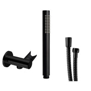 Kit duplex tondo con doccino, presa acqua e flessibile Nero Opaco by CeramicStore | Lo specialista del tuo bagno