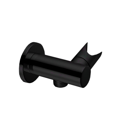 Kit duplex tondo con doccino, presa acqua e flessibile Nero Opaco by CeramicStore | Lo specialista del tuo bagno